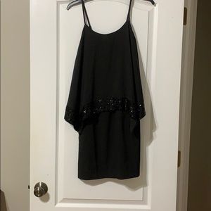 Black Sequin Dress
